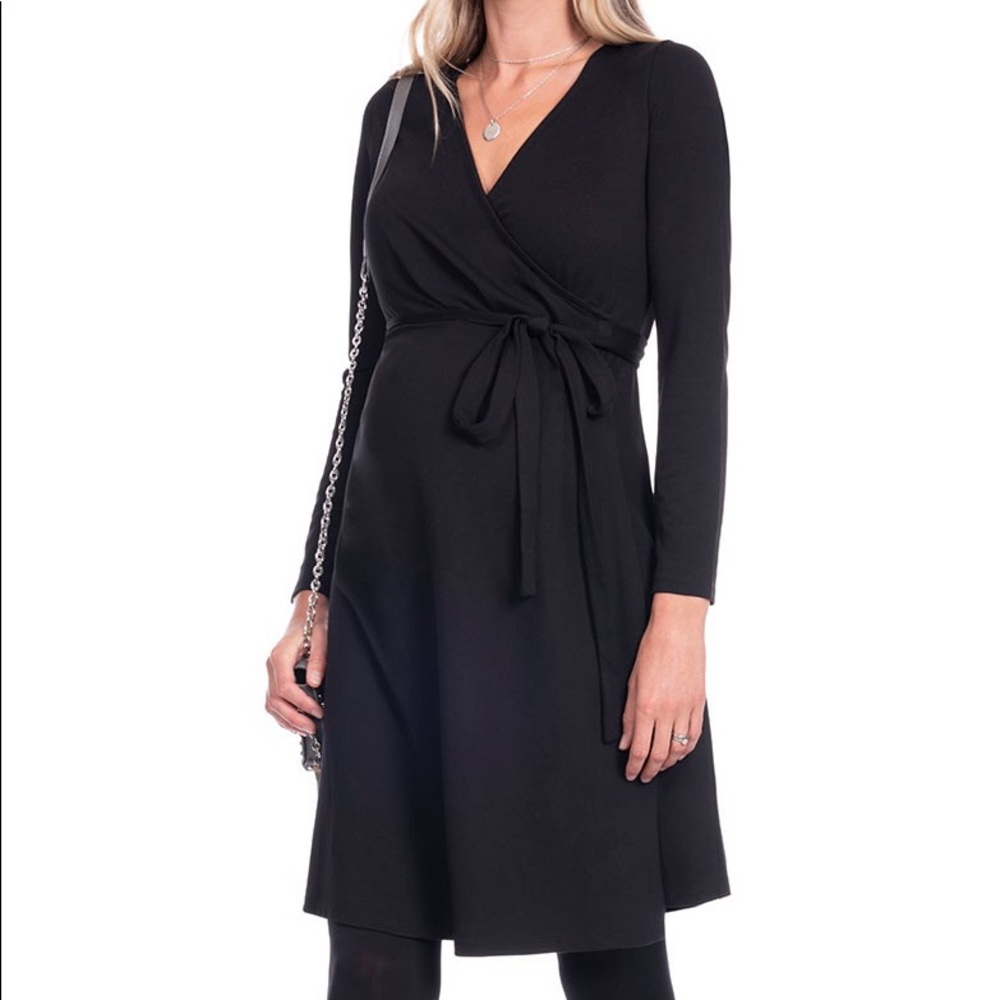 【関税込】DVF★完売必須★美シルエット Brenna Wrap Dress 黒 Long Sleeve Wrap Dress - Vita Boutique